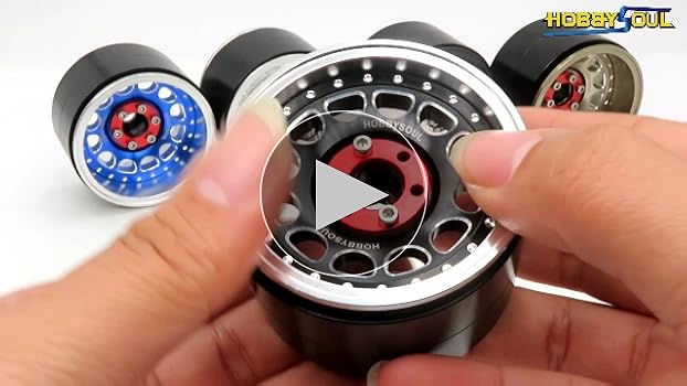 HOBBYSOUL 2.2インチ ラジコンホイール 4個 可変オフ　trx4 Amazon.com: hobbysoul RC 2.2 Beadlock Wheels Adjustable 4